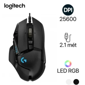 Chuột Gaming Logitech G502 HERO RGB Có Dây, Cảm Biến HERO 25K, 11 Nút Lập Trình, Chỉnh DPI
